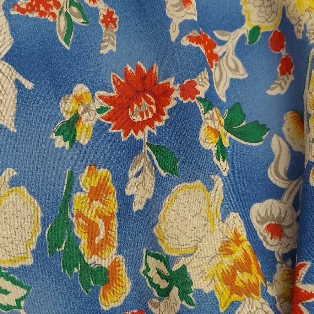 LAUREN RALPH LAUREN Floral Multi-Tiered Ruffle A-Line Skirt NWT 14 Grandmacore - Picture 13 of 13